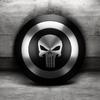Handmade Punisher Skull Steel Shield, Cosplay LARP Shield, 60.96 Cm