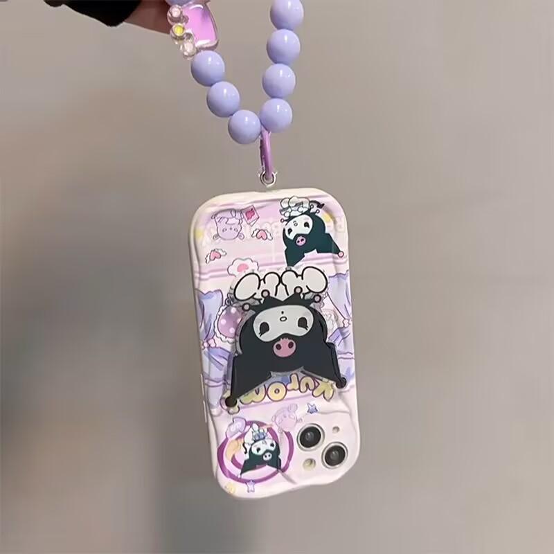 Hello Kitty Kuromi Bracket Holder Chain Casing For Huawei Honor 400 Lite Pro X9B X8C X8B X8A X9D X7D X7B X7A X6B 90 Lite 5G Case