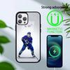 Custodia per Telefono Hockey Quinn Hughes Per iPhone 17,16,15,14,13,Pro,Max,Plus,Magnetica Per Ricarica Wireless Magsafe