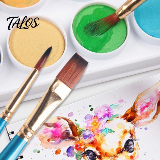 Face Paint Brush Set, Watercolor Acrylic Oil Painting Kit, Nylon Hair Brushes for Artist, Body Canvas Art Supplies