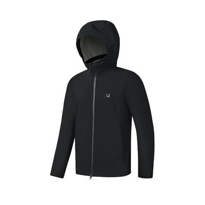 Fila Fitness Outdoor Winddicht Atmungsaktiv Kapuzen-Langarmjacke Unisex Jacke A51U531701F-BK