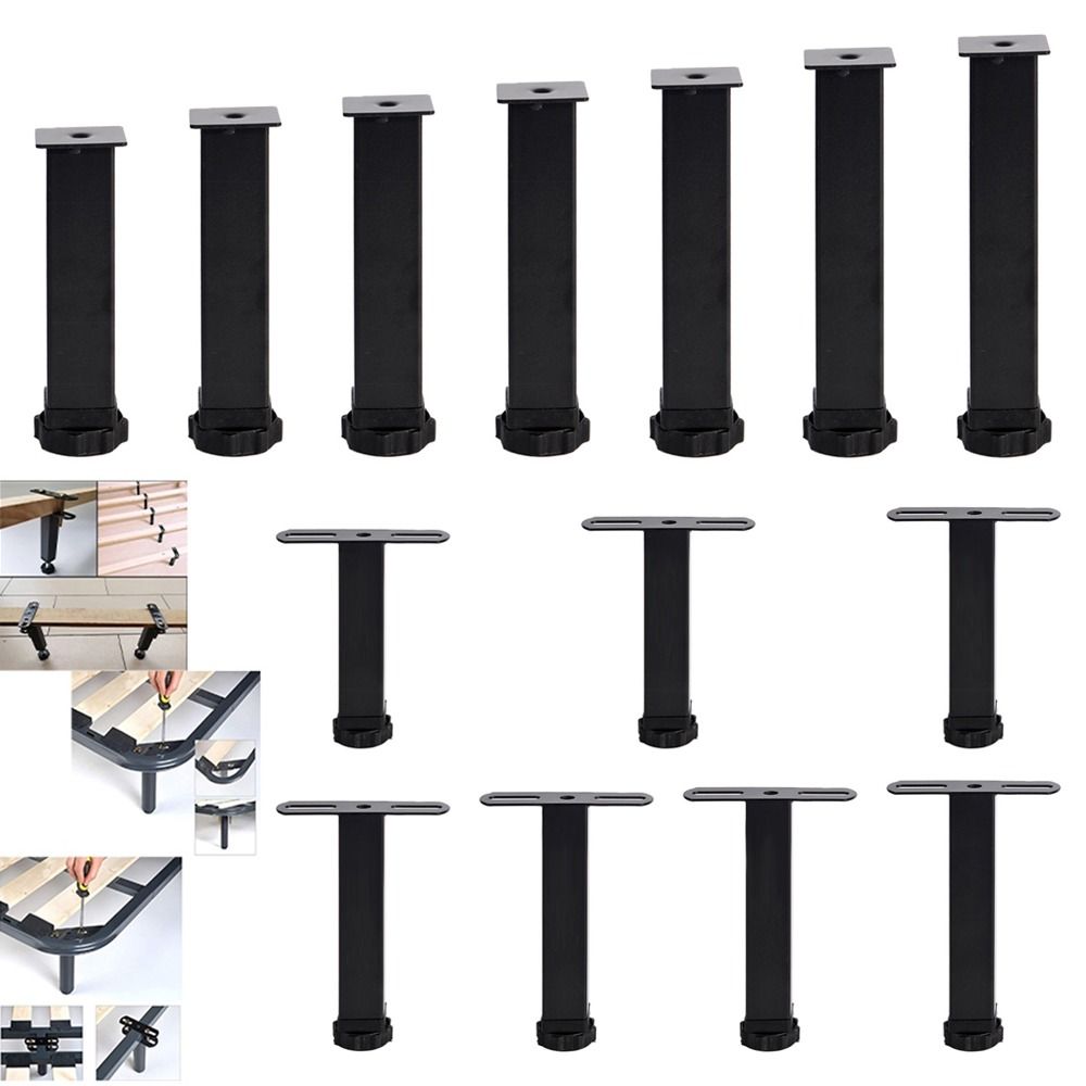 

1Pcs T-Frame Support Legs 15-35cm Bed Base Legs Durable Bed Leg Single Hole 15cm