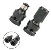 Kit Drill Bit Chuck Adapters 2Pcs Set 1/2 Square Drive To 1/4 Hex Shank