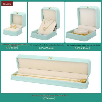 Emerald Jewelry Box for Rings, Pendants, Bracelets, and Necklaces