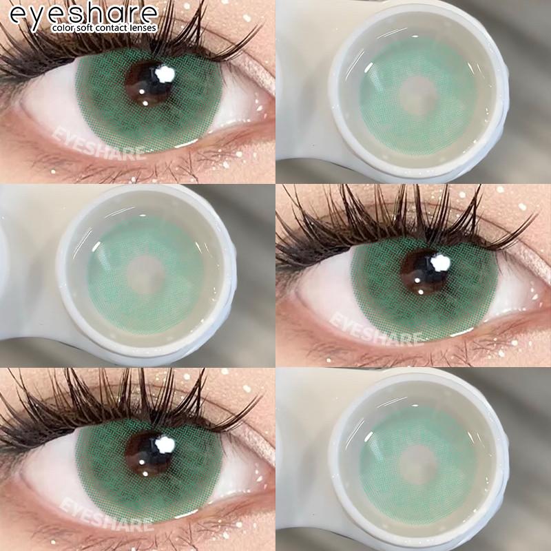 

EYESHARE 1 Pair Doll Eye Color Contact Lenses Korean Eye Contacts 14.5mm Big Black Soflens Natural Eye Lens