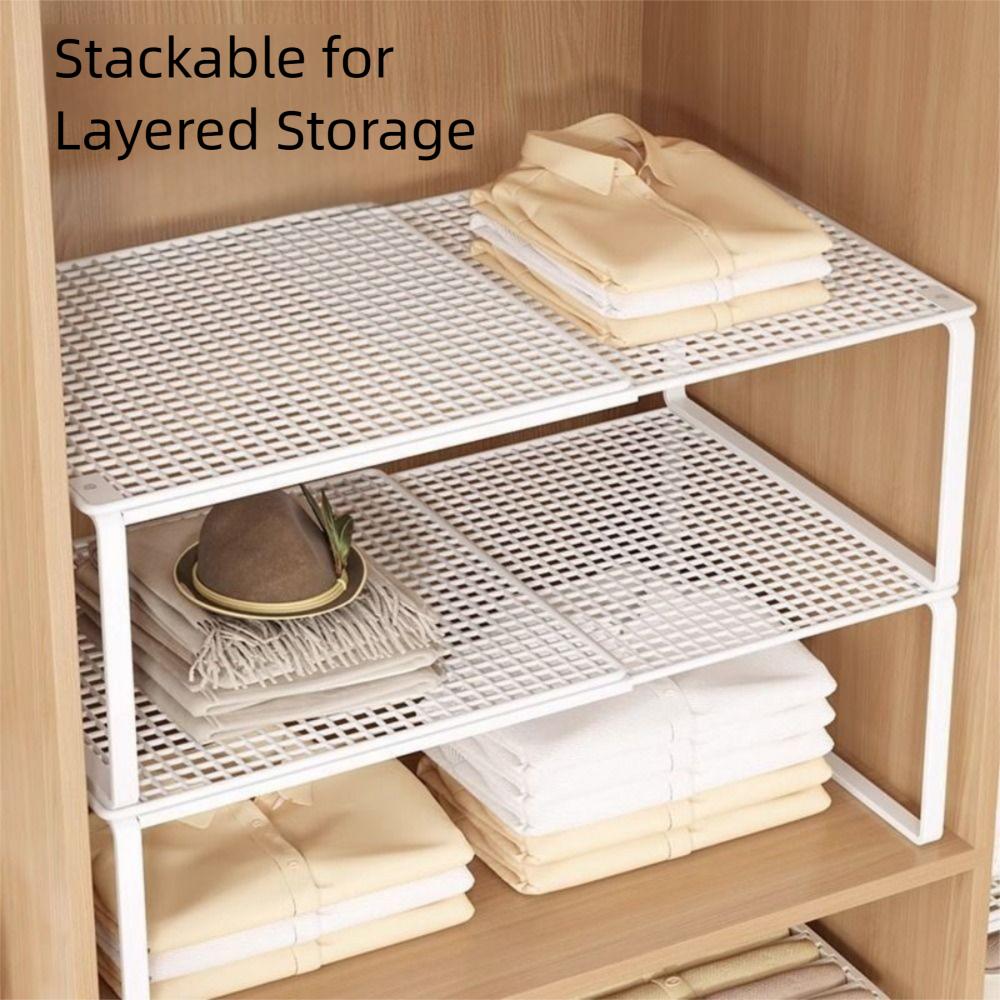 Layered Partition Wardrobe Divider Board Stackable Cabinet Organizer  Pantry
