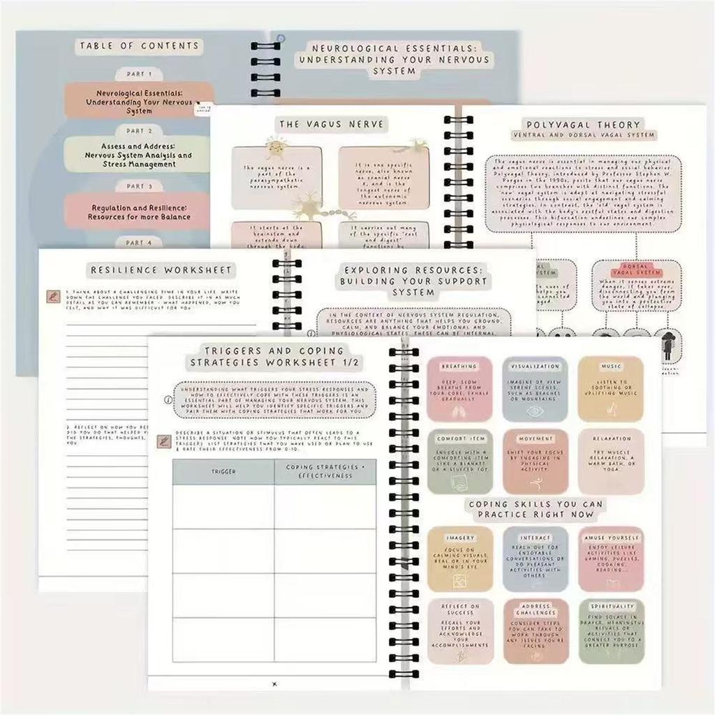 Psychologisches Spiralnotizbuch, Geschenk für Freunde