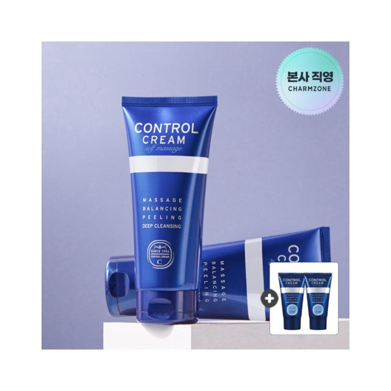 Control Cream Self-Massage 150ml x 2 Exfoliating Pore Care + 2 Travel-Sized Control Creams Free