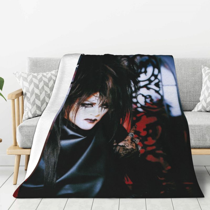 Custom Malice Mizer Mana Sama Moi Meme Moitie Blanket Warm Fleece Soft Flannel Throw Blankets for Bed Sofa Car Spring Autumn