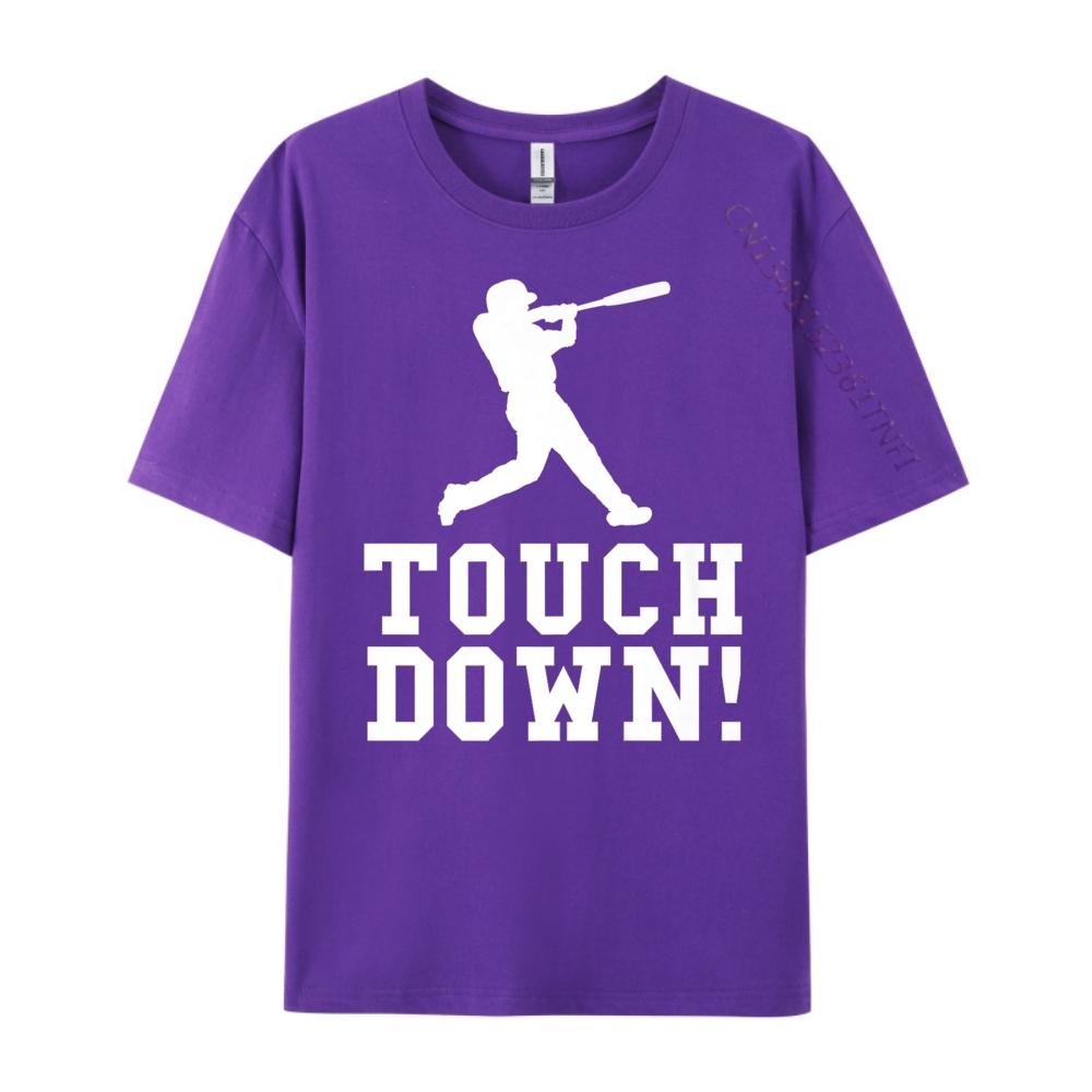 Funny Touchdown Baseball 3XL Men Clothing Gifts For Men Graphic Graphic Tee Original Mens TShirts Creative