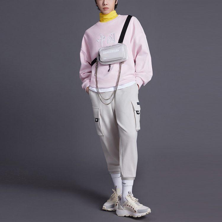 Li Ning Sports Fashion Collection Sweatshirt Unisex Pink AWDRH35-4