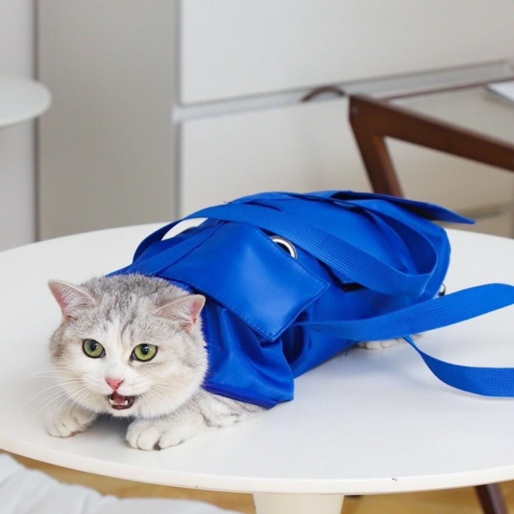 Double Shoulder Pet Travel Bag Breathable Cat Injection Bag Portable Cat Bathing Bag Pet Supplies