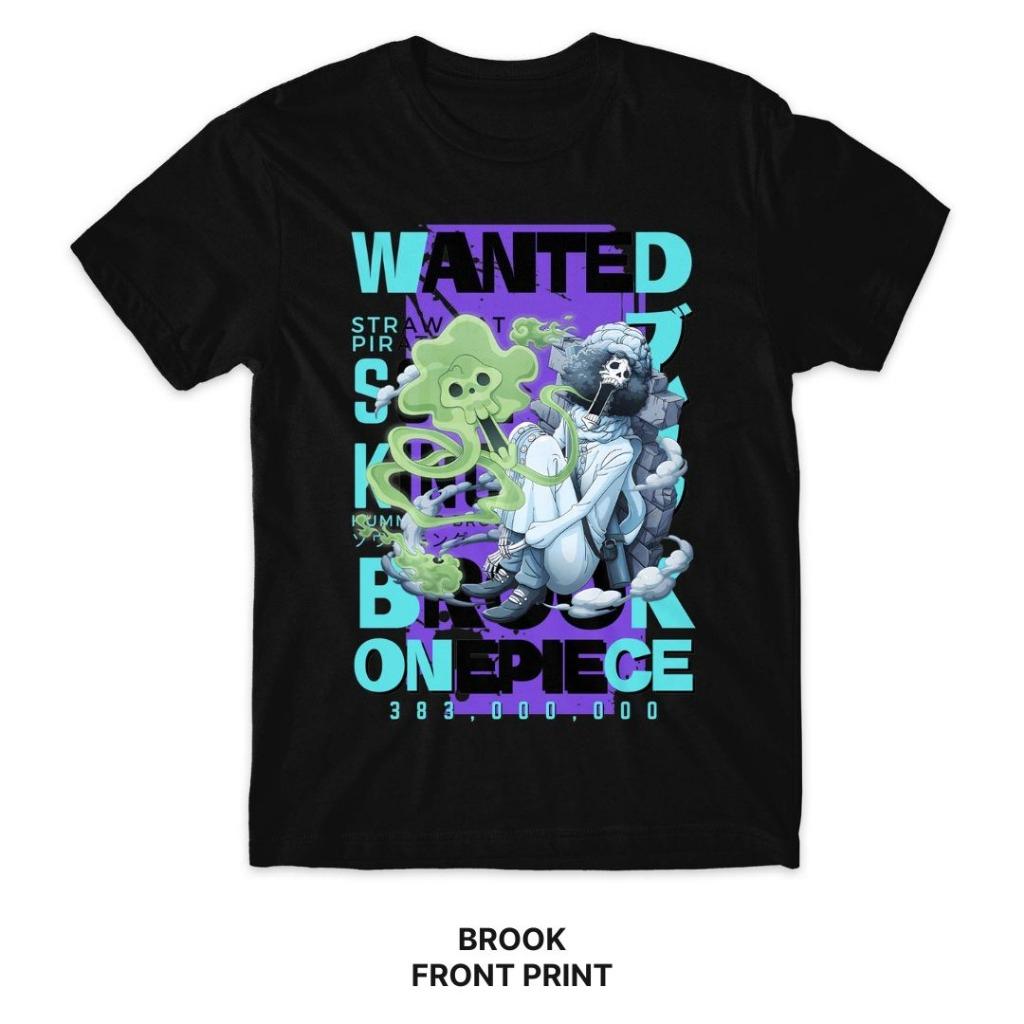 Anime ONE PIECE Brooke Men Women Summer T-shirt Harajuku Oversized Retro Streetwear Short Sleeves Loose Casual Comfortable Y2k