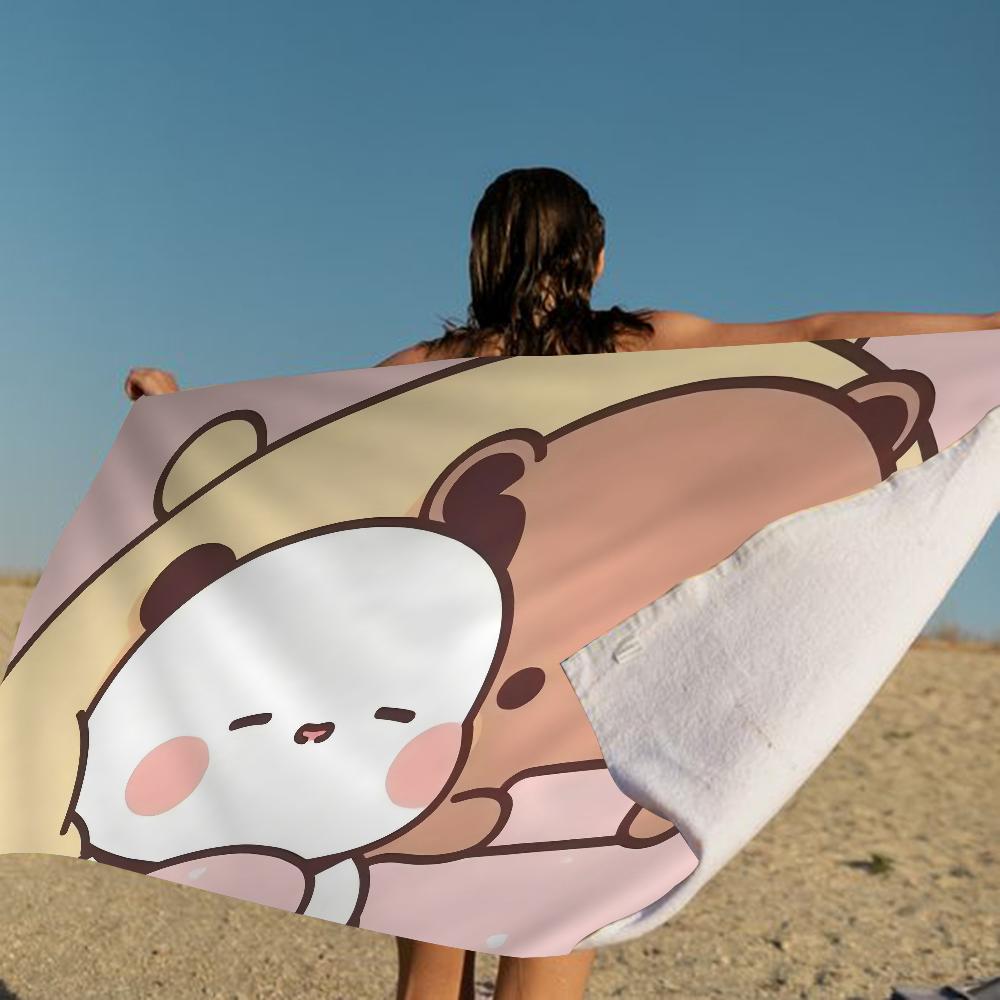 

Ctue Bubu Dudu Microfiber Beach Towel Absorbent Quick dry Soft Yoga Swimming Resort Mountain Climbing Towel W30*H60(CM)