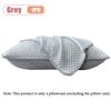 1-5PCS Summer Home Ice Silk Pillowcases  Solid Color Ice Bean Breathable Pillowcase for Machine Washable Bedding (No Pillow)