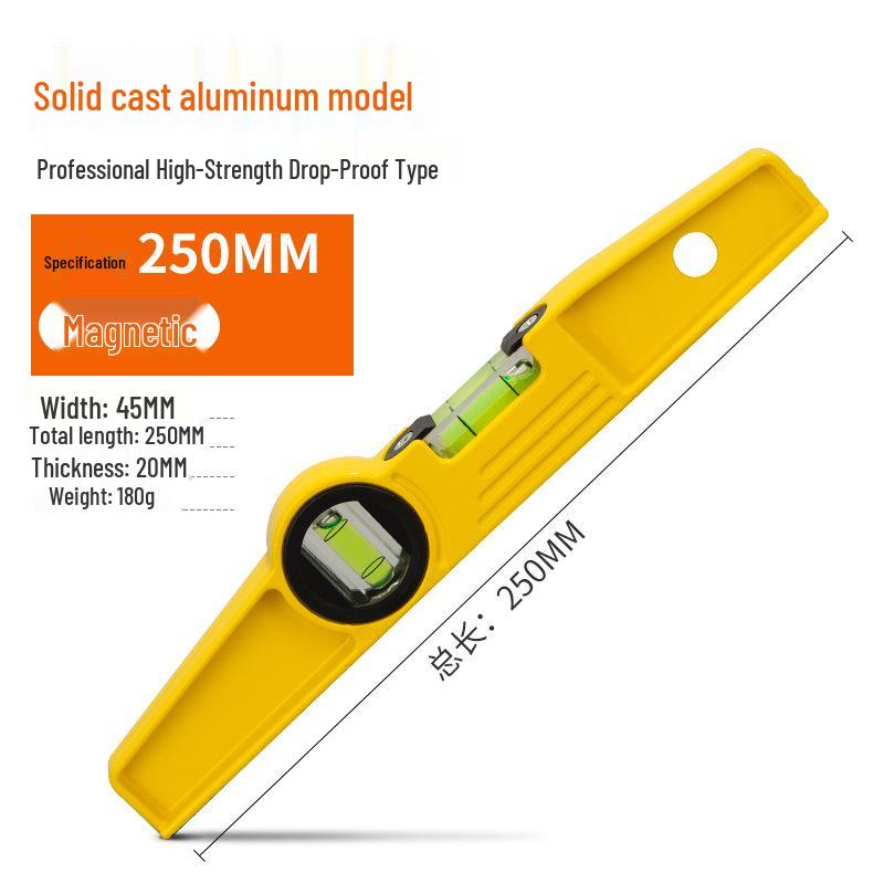High Precision Spirit Level with Angle Inclination Balance, Vertical & Horizontal Measuring Rangefinder, Strong Magnet