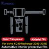 For Volvo XC40 Recharge 2020-2024 Car Interior Center Console Transparent TPU Paint Protection Film Anti Scratch PPF Sticker