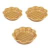 Wicker Like Bread Basket Imitation Woven Fruit Tray Handmade Flower Food Vegetable Basket for Kitchen and Restaurant