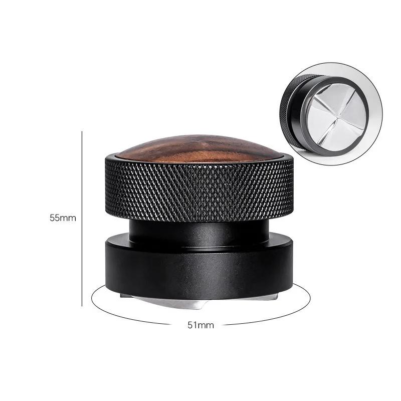 51/53/58.35mm Gravity Coffee Distributor Coffee Tamper Adjustable Depth Calibrated Espresso Tamper Coffee Accessory Barista Tool