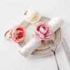 Hand Woven Faux Eucalyptuses Leaf Napkin Rings Christmas Flower Napkin Rings for Casual and Dinner Parties