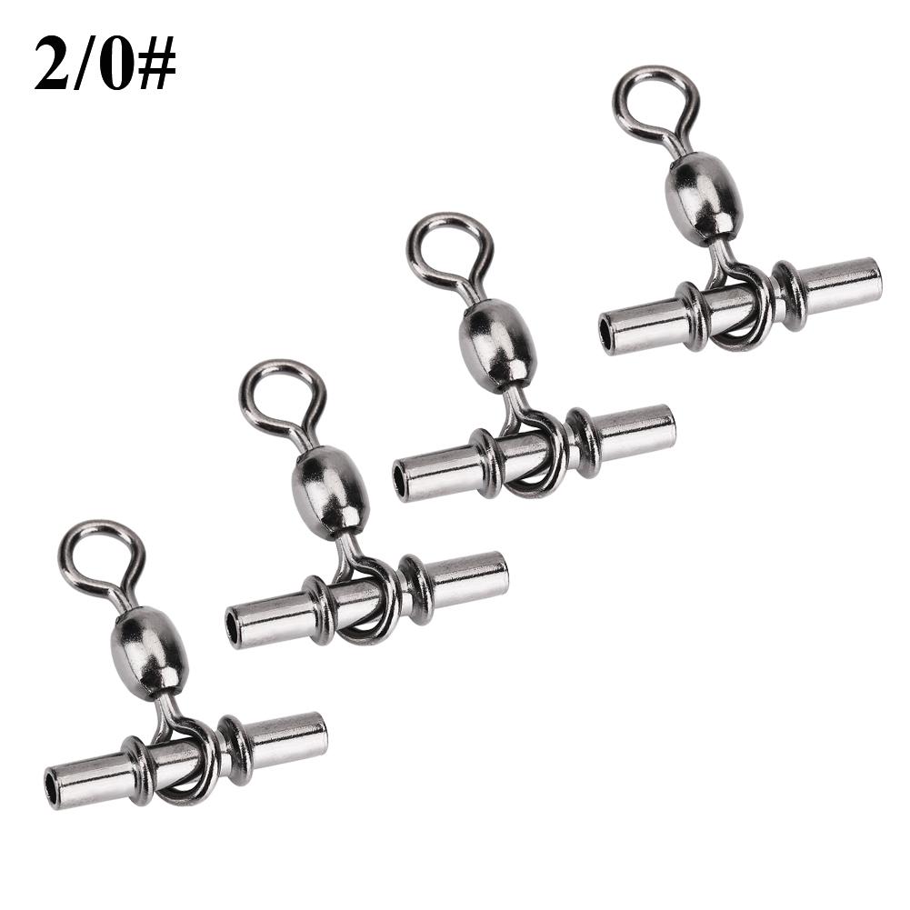 20 szt. zestaw Trwałe Krętliki Wędkarskie typu T z Linią Krzyżową Złącza Akcesoria (3 #)