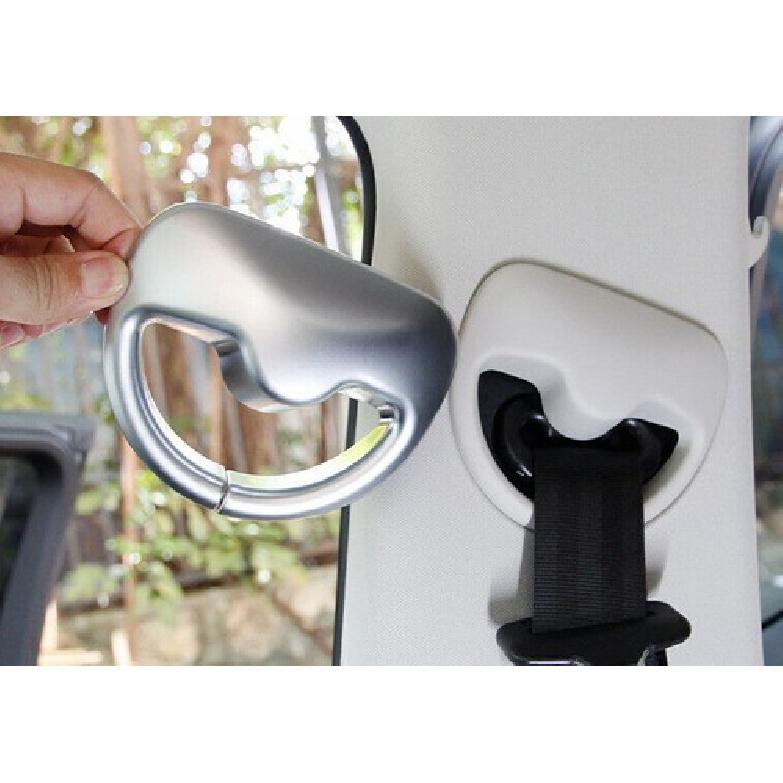 For Range Rover Evoque - Matte Silver Inner Seat Belt Buckle Cover Trim