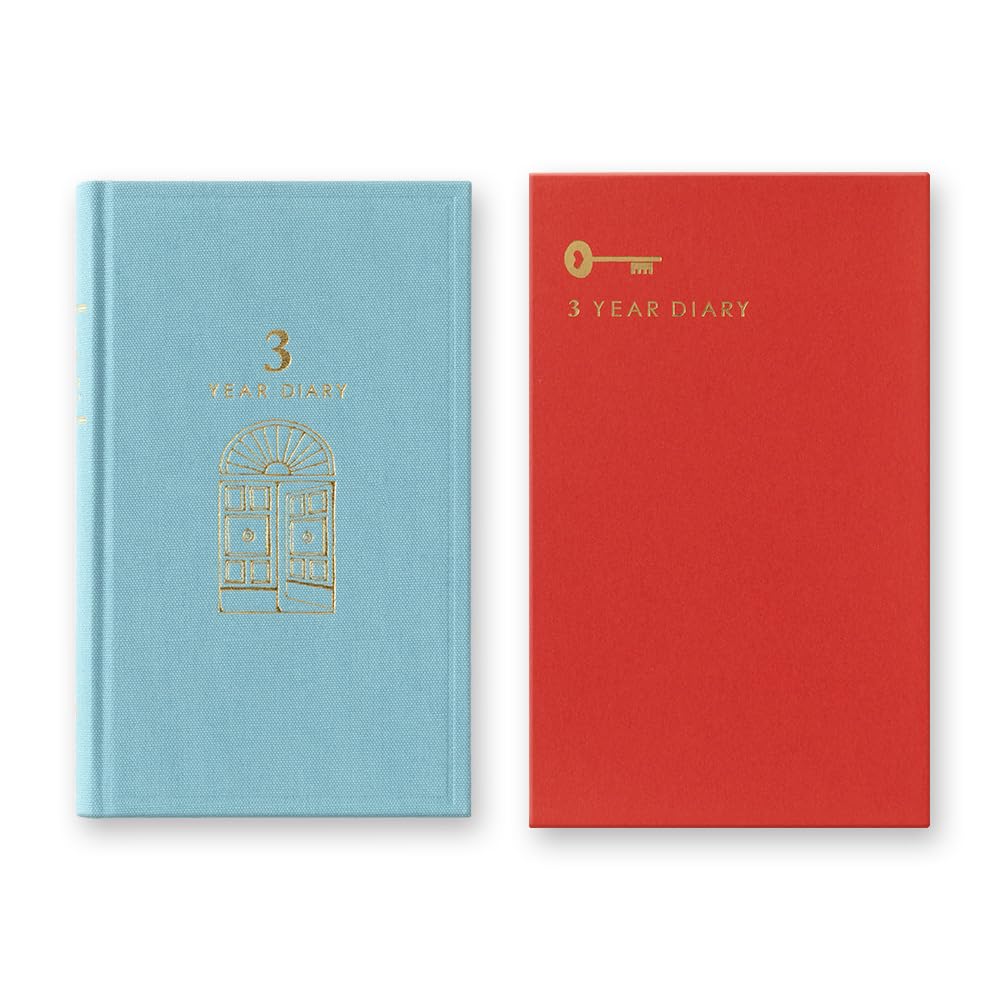 DESIGNPHIL MIDORI 3-Year Journal Diary Blue Cover 12394006