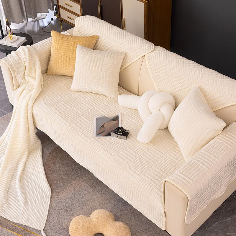 Non-Slip Sofa Cushion Cover Four Seasons Universal Simple Modern Pujiang Towel Soft Comfortable