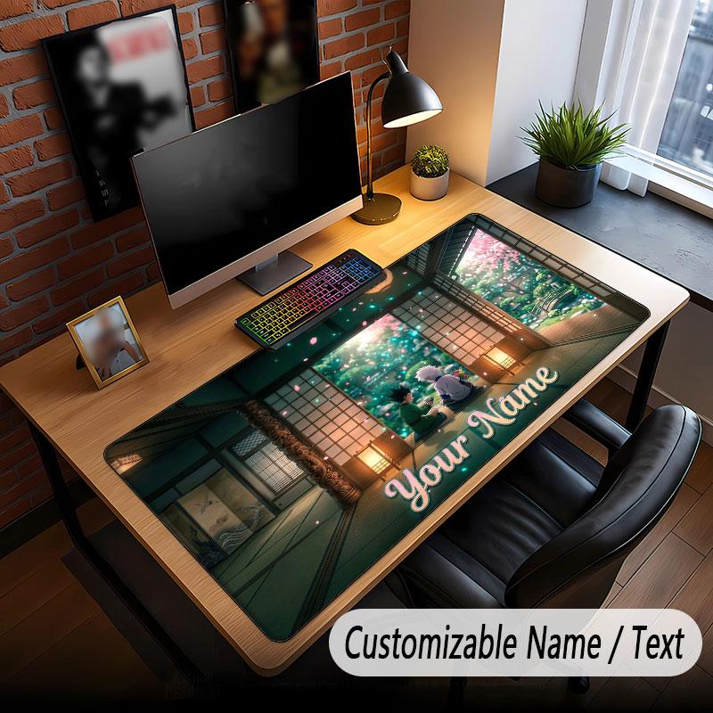 Custom Name Extended Mouse Pad,Hunter × Hunter Gaming Desk Mat For Home Office Desktop Decor