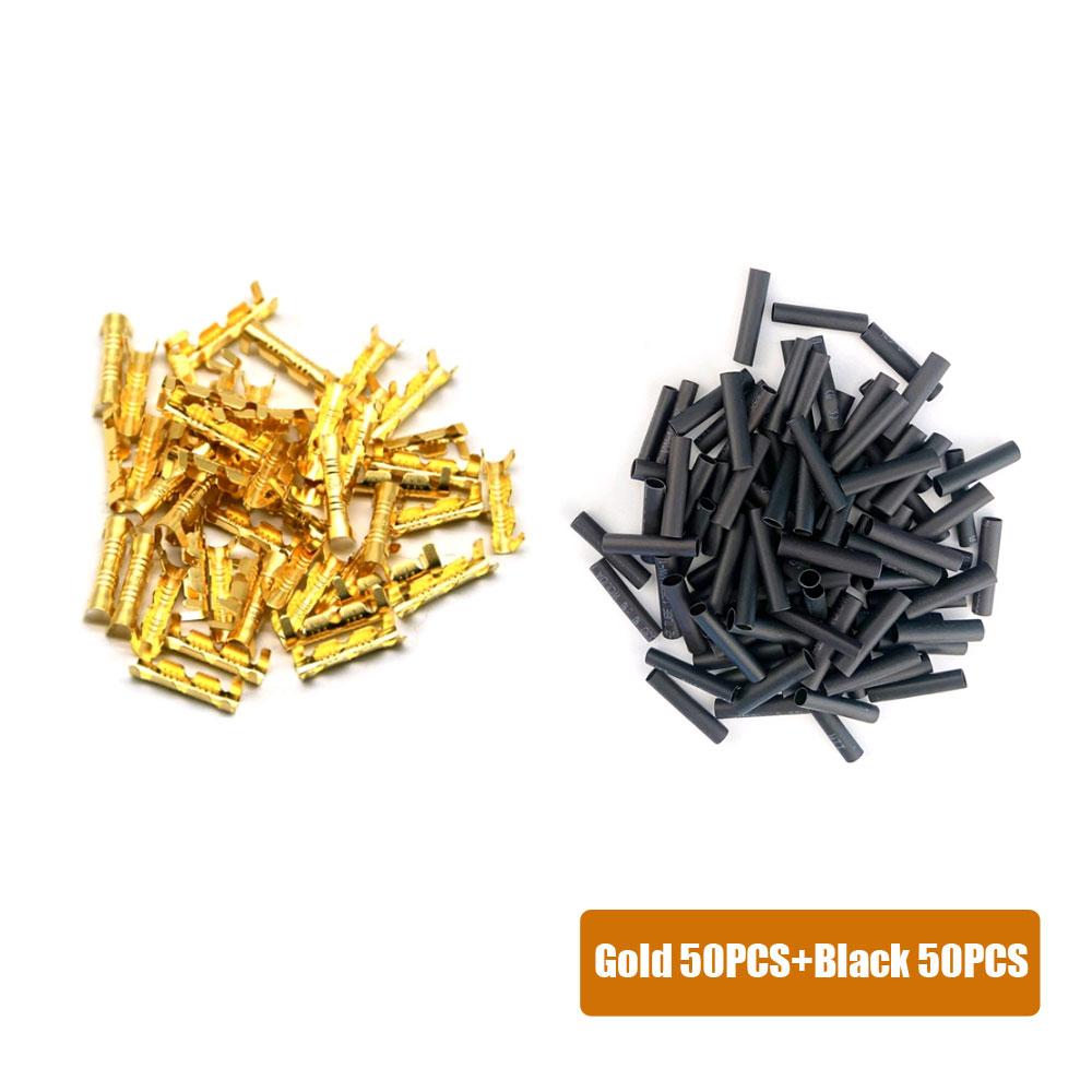 50PCS 453 U-shaped Terminal Tab Cold Inserts Connectors Cold Terminal Small Teeth Fascia Terminal 0.3-1.5mm2 Car Accessories