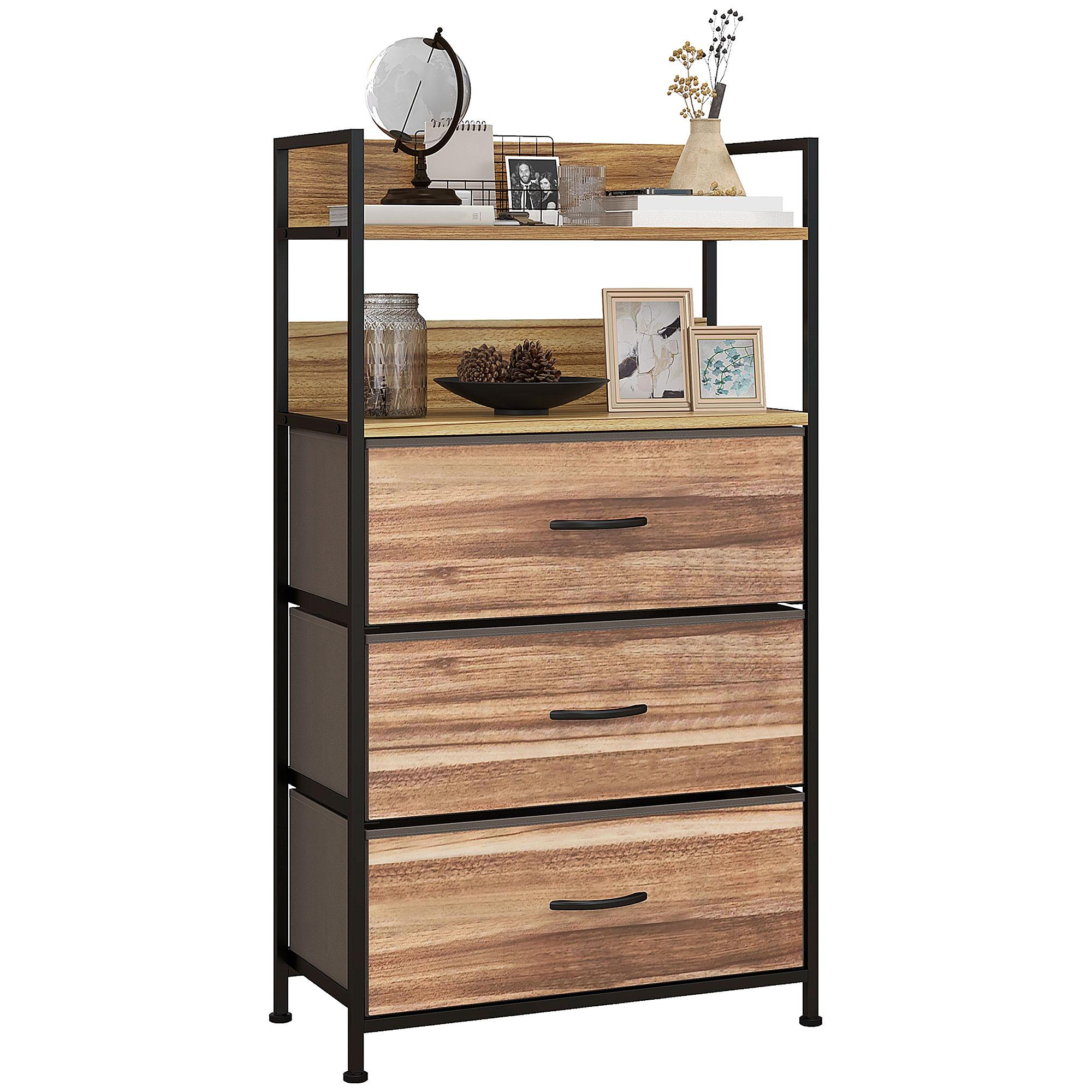 Industrial-style storage unit with 3 removable