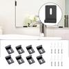 Glass Clamps Heavy duty Mounting Hardware Bathroom Glass Mounting set 4/6/8pcs