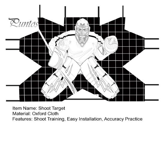 Ice Hockey Shoot Target Street Hockey Lacrosse Training Equipment Hockey Net Goal Practice Target for Improving Shoot Accuracy