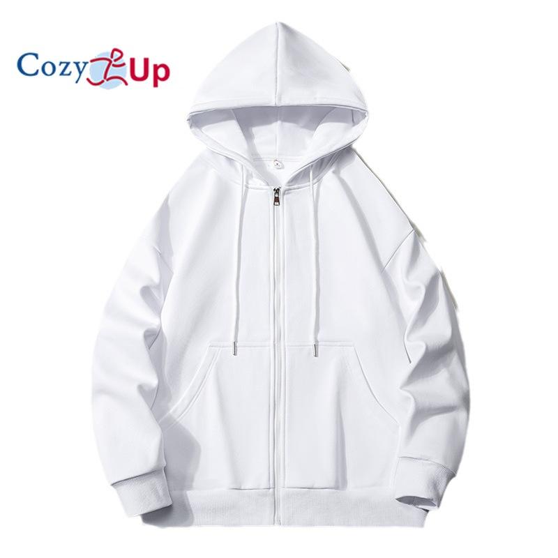 Cozy Up Men's Fleece Hoodie Full Zip Hoodies Jacket Warm Fuzzy Winter Coats with Hood Athletic Sweatshirt