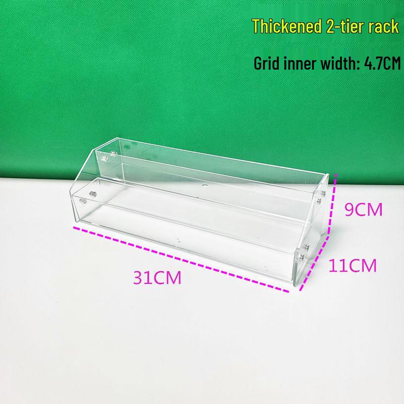 Acrylic Nail Polish & Cosmetics Display Stand with Dustproof Cover