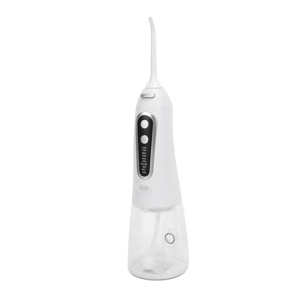 Cordless Water Irrigator 300 ML 110psi 5 Mode IPX8 Water Proof Oral Irrigator with 5 Replacement Nozzles