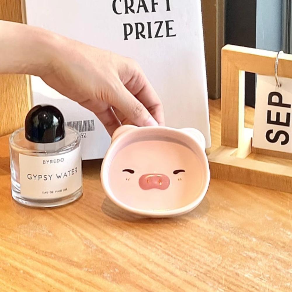 Cute Pig Puppy Ceramic Dipping Dish Household Small Dish Seasoning Dish Mini Hot Pot Small Dish Soy Sauce Vinegar Dish