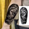 1 Sheet Tribal Totem Maori Temporary Tattoos For Adults Men Women Black Fake Sleeve Tattoo Sticker Waterproof