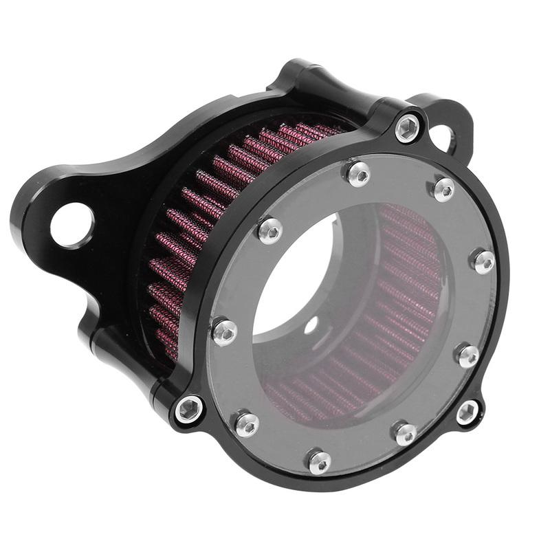 Motorcycle Black CNC Air Cleaner Intake System Filter Kit For Harley Sportster Iron XL 883 1200 72 48 1988-2022