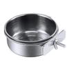 Stainless Steel Pet Feeding Bowl for Birds, Cats, and Dogs – Easy Cage Installation Feeder