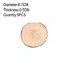 3-12cm Thick Natural Pine Round Unfinished Wood Slices Circles with Tree Bark Log Discs DIY Crafts Rustic Wedding Party Painting