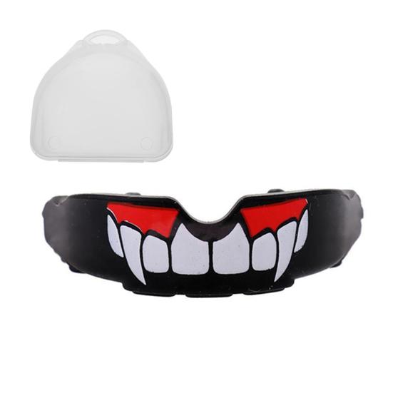 

Teeth Protector Fangs Pattern Mouth Guard Flexible Gum Shield for Muay Thai Boxing