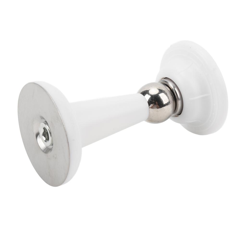 1 Pair RV Door Holder Silent Stainless Steel Magnetic Baggage Door Catch for Motorhome Travel Trailers Camper White