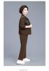 Spring Corduroy Sportswear Set for Middle-aged Women - 2025 Style Two-Piece Jacket Outfit