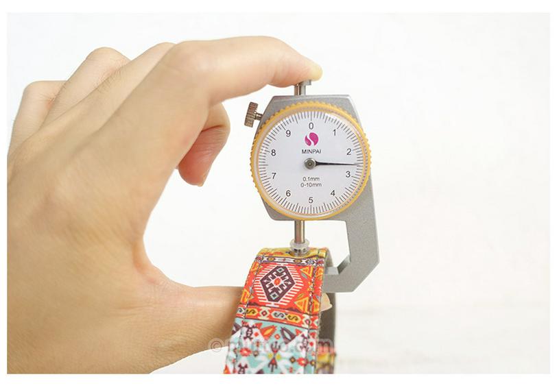 Ethnic Style Colorful Pattern Gray Dog Leash for Large Pets