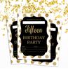 Darling Souvenir Black Birthday Invitation Card Printable Elegant Fill or Write In Blank Party Invites 28 Pcs 5 X 7
