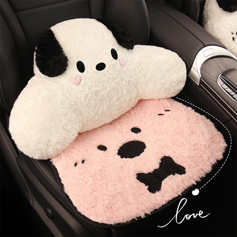 Cartoon Winter Plush Heated Seat Cushion with USB for Car or Office