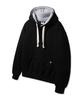 [Double Cotton/Fleece-Lined] Color Block Plain Oversized Hoodie Avh857 (4 Colors) (Type A)