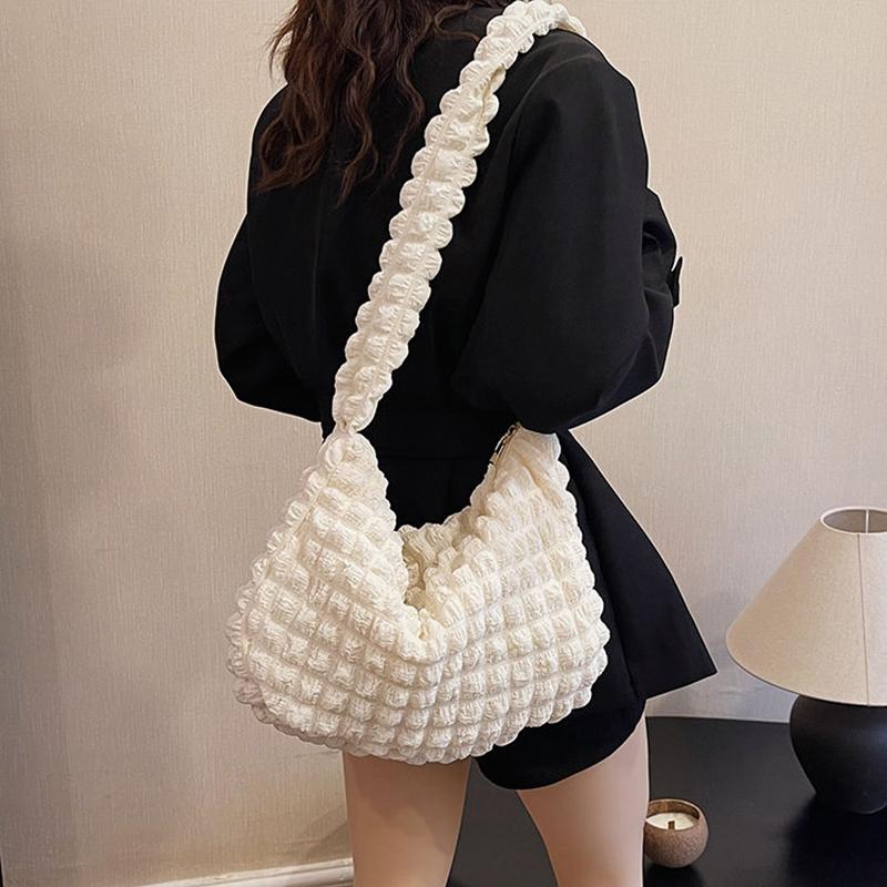 Damska torba na ramię Cloud Bubbles z miękkiego nylonu, duża pojemność, torebka, swobodna torba typu shopper