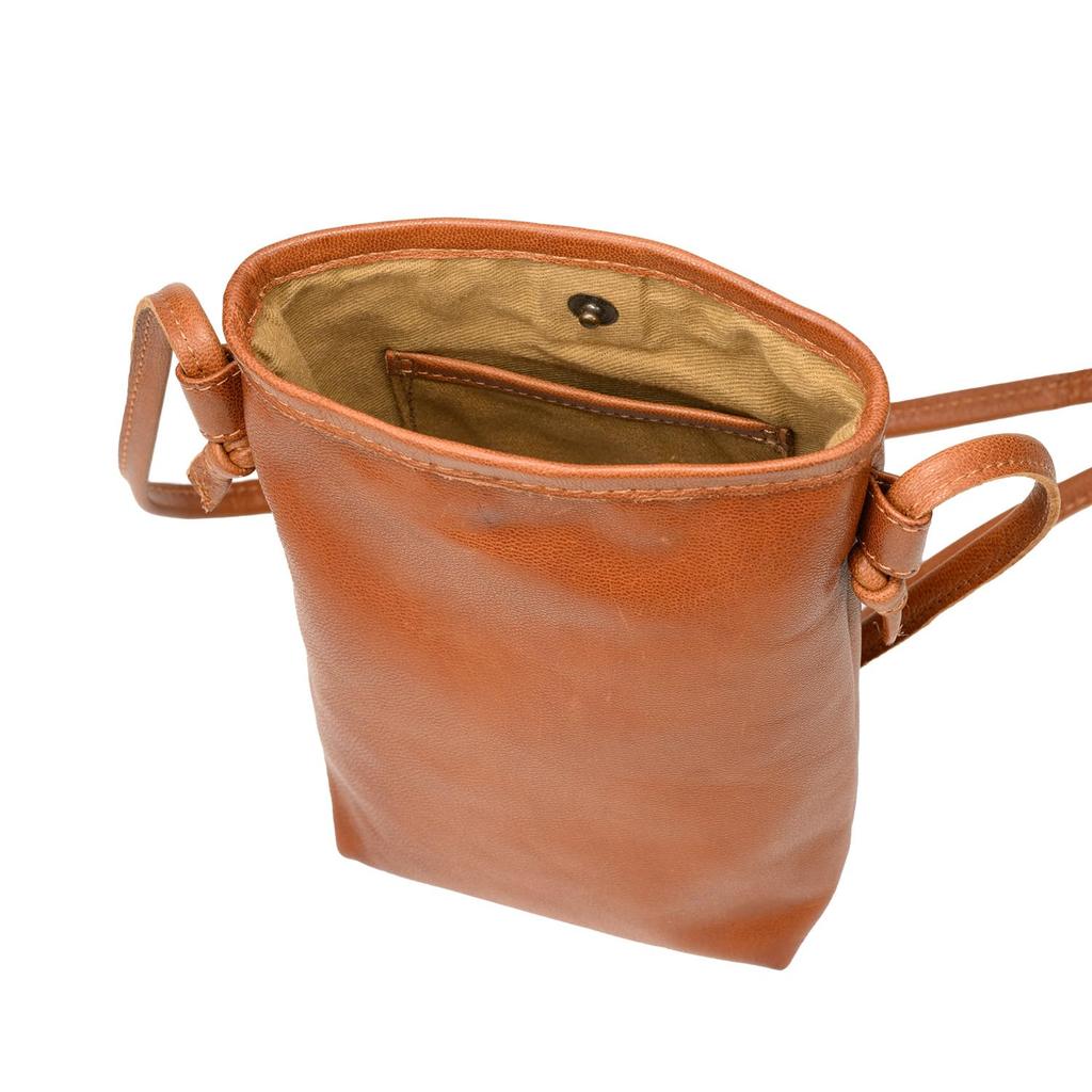 ANON Goat Leather Vertical Shoulder Bag (Women's, Crossbody, Lightweight, Mini Shoulder Bag, Smartphone Fitment, Leather, Goat Leather, Popular)